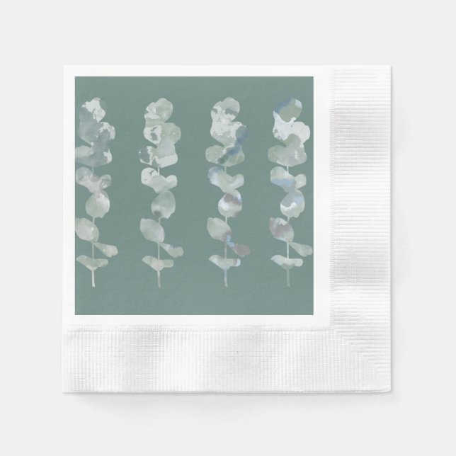Servilleta De Papel Hojas de Eucalyptus (Anverso)