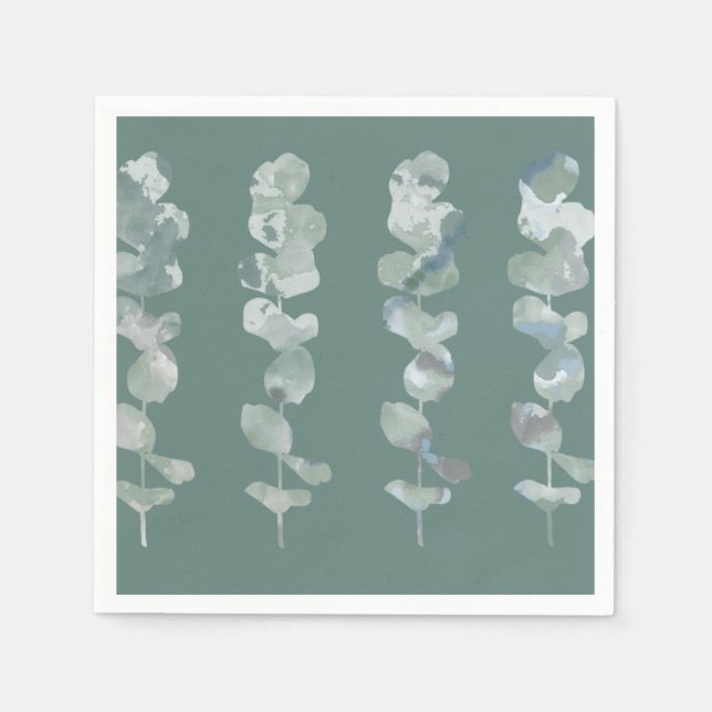 Servilleta De Papel Hojas de Eucalyptus (Anverso)