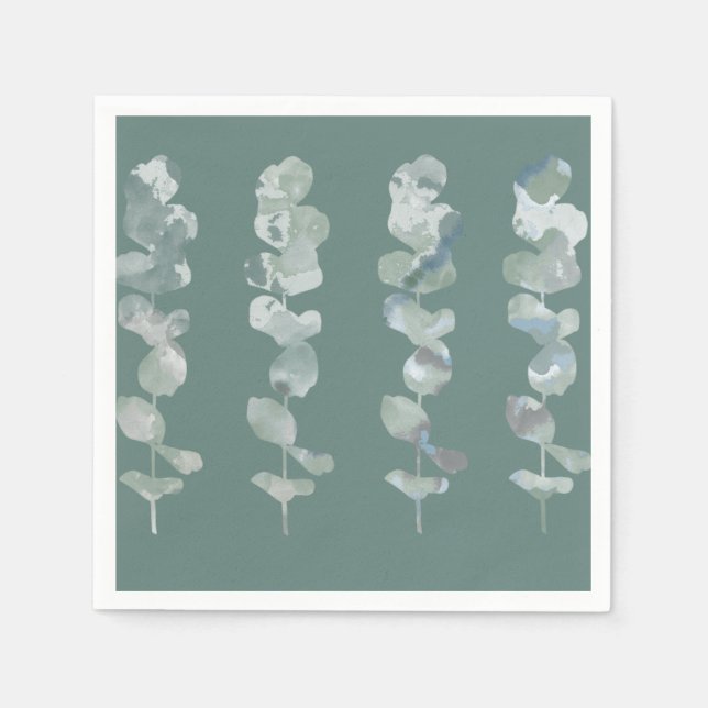 Servilleta De Papel Hojas de Eucalyptus (Anverso)