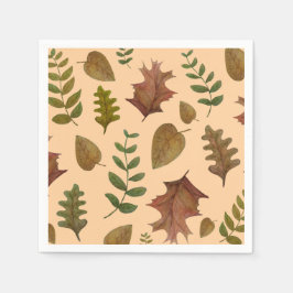 Servilleta De Papel Hojas de otoño
