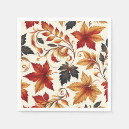 Servilleta De Papel Hojas de otoño