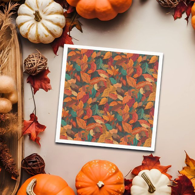 Servilleta De Papel Hojas de otoño coloridas (Subido por el creador)