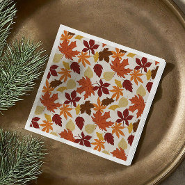 Servilleta De Papel Hojas de Otoño Día de Acción de Gracias