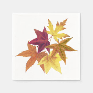 Servilleta De Papel Hojas de otoño imprimiendo pañales