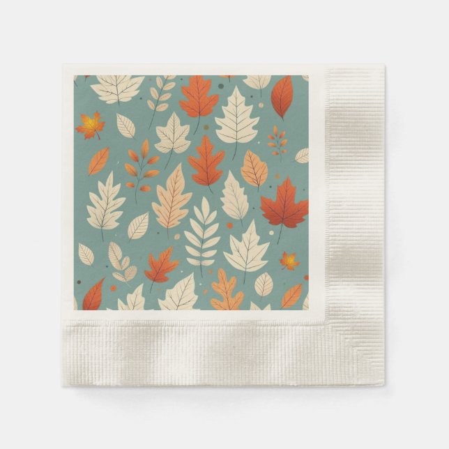 Servilleta De Papel Hojas de otoño/otoño (Anverso)