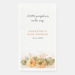 Servilleta De Papel Hojas de óxido dejan caer calabaza Chicas Baby Sho