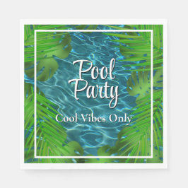 Servilleta De Papel hojas de palma de Fiesta Guay Pool