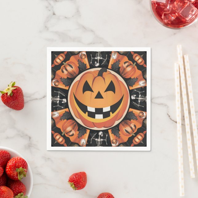 Servilleta De Papel Hojas de papel de Halloween (In situ)