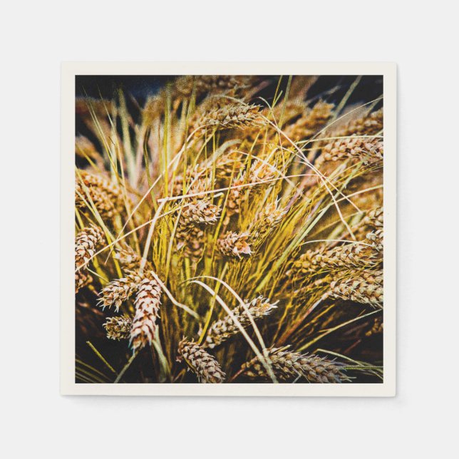 Servilleta De Papel Hojas De Trigo - Gracias (Anverso)