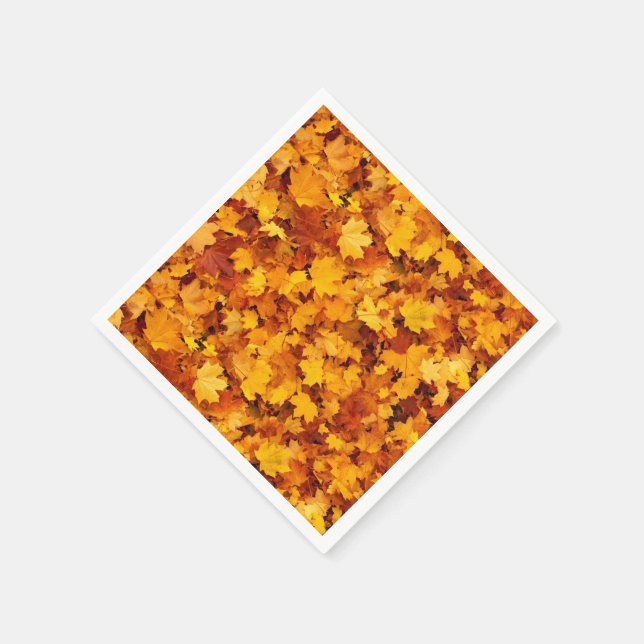 Servilleta De Papel Hojas otoñales (Borde)