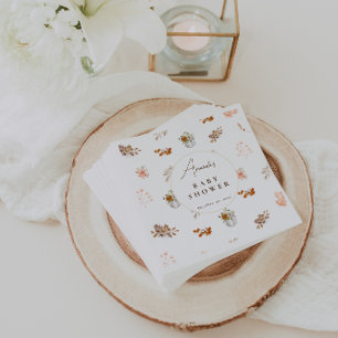 Servilleta De Papel Hojas otoñales de la calabaza Baby Shower