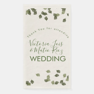 Servilleta De Papel Hojas que caen Otoño Verdor Gracias  