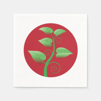 Servilleta De Papel Hojas rojas