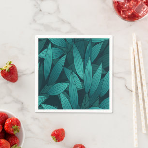 Servilleta De Papel Hojas tropicales gradiente