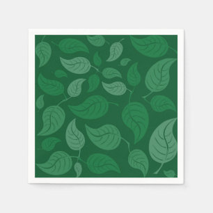 Servilleta De Papel Hojas verdes