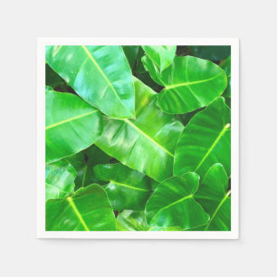 Servilleta De Papel Hojas verdes Palm Leaf selva tropical selva