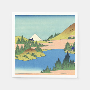 Servilleta De Papel Hokusai Lago Hakone en la provincia de Sagami 