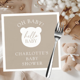 Servilleta De Papel Hola Bear Bebé Es un Chico