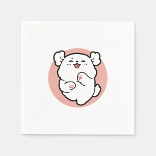 Servilleta De Papel ¡Hola! - Diseño feliz de Personalizados de perros 