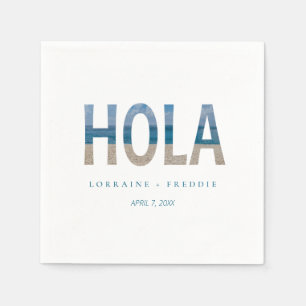 Servilleta De Papel Hola Mexico Beach Photo Destination Wedding