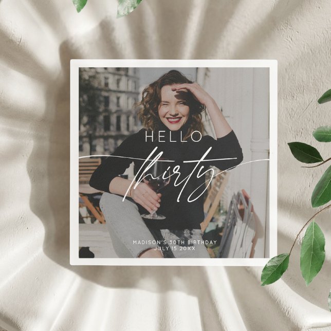 Servilleta De Papel Hola Moderna 30.ª foto Fiesta de cumpleaños (Subido por el creador)