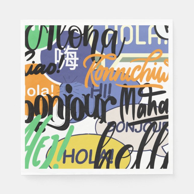 Servilleta De Papel Hola Mundo (Anverso)