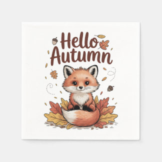 Servilleta De Papel Hola Otoño