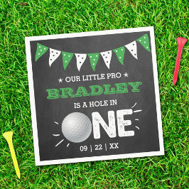 Servilleta De Papel Hole In One Boys Golf 1er cumpleaños Par-tee