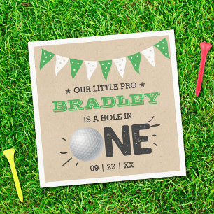 Servilleta De Papel Hole In One Boys Golf 1er cumpleaños Par-tee