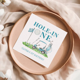 Servilleta De Papel Hole In One Golf Par-tee Boy Primer Cumpleaños