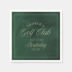 Servilleta De Papel Hole-in-One Par-tee Elegant Golf Birthday party