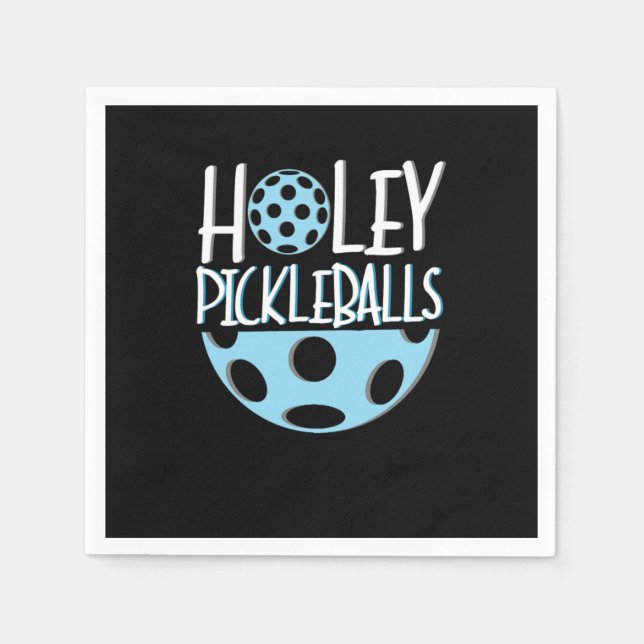 Servilleta De Papel Holey Pickleball Paddle Sports Net Racquet Crossco (Anverso)