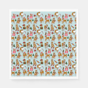 Servilleta De Papel Holiday Shiba Inu