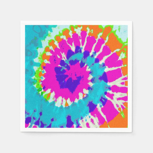 Servilleta De Papel holiES - Estilo de batik de espiral de energía (Anverso)