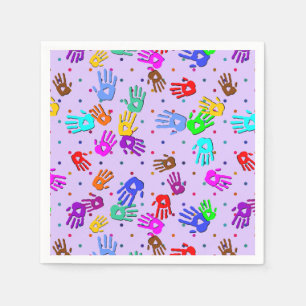 Servilleta De Papel holiES - puntos de mano coloreado patrón 1