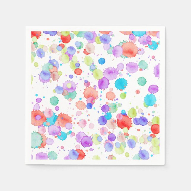 Servilleta De Papel holiES - Splatter multicolor 1 + tu trasero. (Anverso)