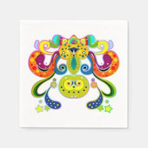 Servilleta De Papel holiES - vaca sagrada y feliz abstracta + tus idea