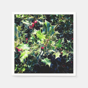 Servilleta De Papel Holly, bayas rojas