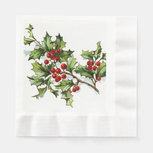 Servilleta De Papel HollyBerries20150802 (Anverso)