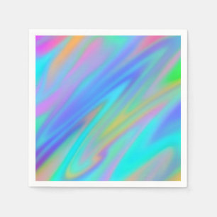 Servilleta De Papel Holograma lujoso de lujo azul violeta