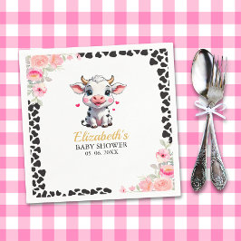 Servilleta De Papel Holy Cow , Adorable Cow Baby shower