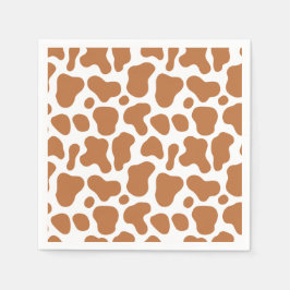 Servilleta De Papel Holy Cow Brown Print First Baby Birthday