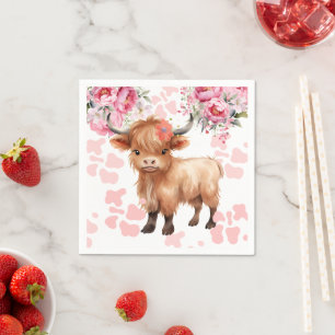 Servilleta De Papel Holy Cow Floral Baby Shower