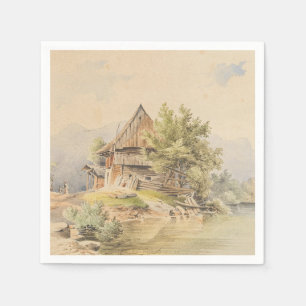 Servilleta De Papel Holzhütte am See - Carl Lafite
