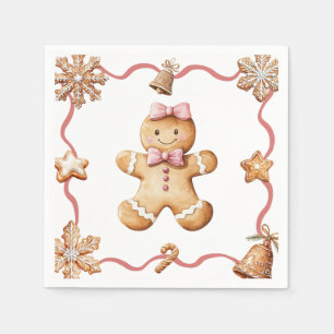 Servilleta De Papel Hombre de Jengibre   Servilletas de Navidad
