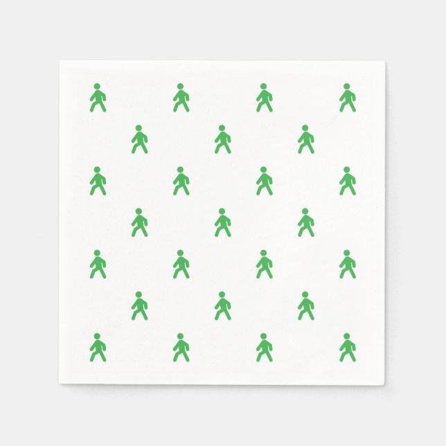 Servilleta De Papel Hombre de luces de tráfico (Anverso)