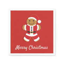 Hombre de pan de Santa Gingerman | Papel Napkin