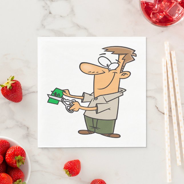 Servilleta De Papel Hombre recortando las servilletas (Subido por el creador)