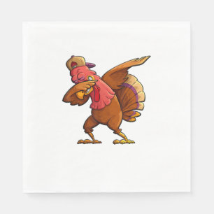 Servilleta De Papel Hombres de Acción de Gracias de Dabbing Turkey