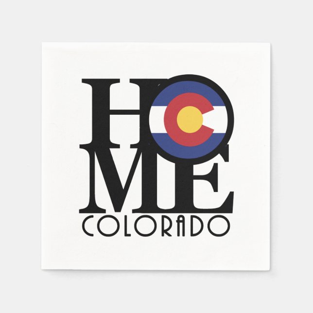 Servilleta De Papel HOME Colorado (Anverso)